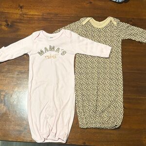 Mama's Mini Pink and Leopard Print new born snuggies